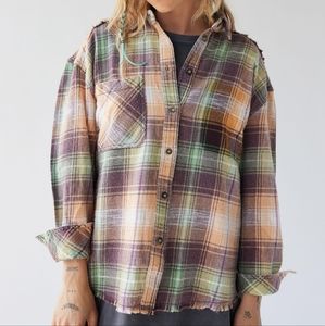 BDG Distressed Flannel Shirt